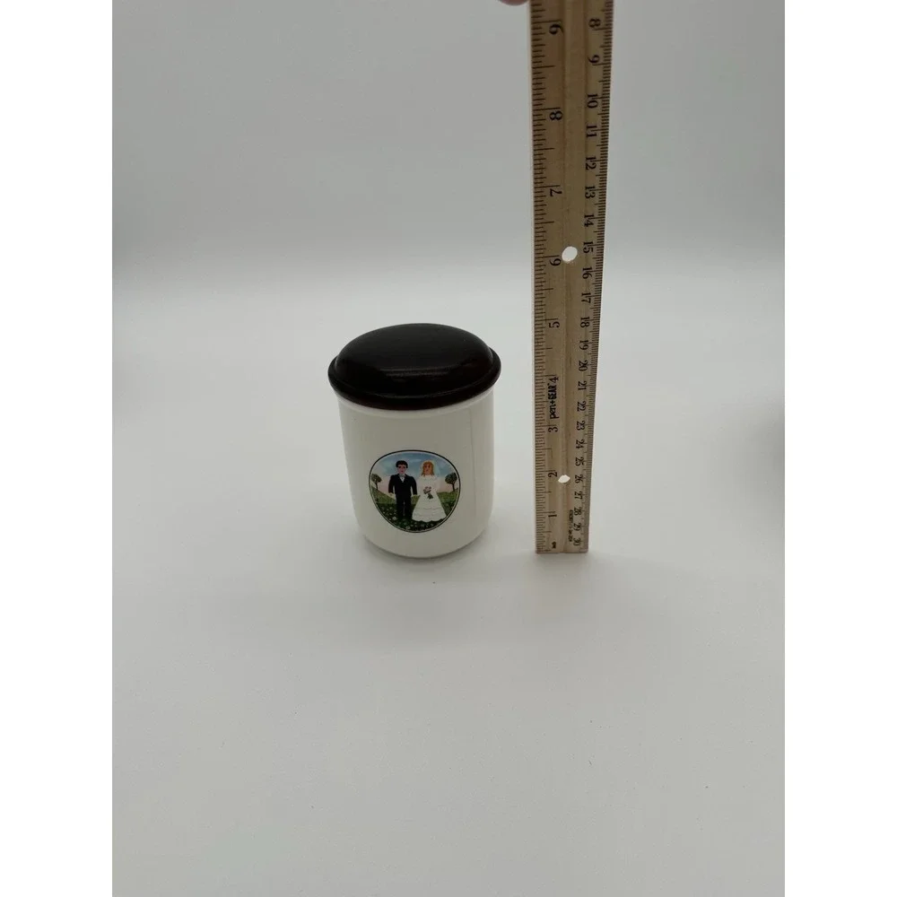 Villeroy and Boch Naif Wedding 3.5 Inch Height Storage Jar with Lid